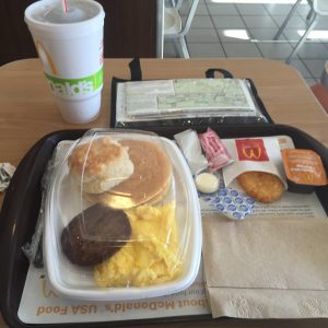 Another McDonalds big breakfast.  I really doesn't get any better!