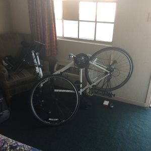 Changing the front inner tube to the heavy duty style.