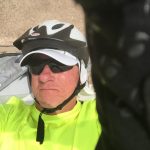 Resting on a picnic table