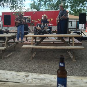 Bar with an outdoor band