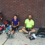 My two riding buddies, Cheyenne and Jazael