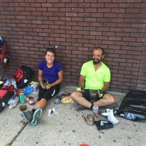 My two riding buddies, Cheyenne and Jazael