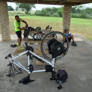 Jazael fixing my spoke